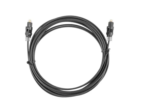 Lanberg Cable de Fibra Óptica e InfiniBand 2 m Toslink Negro CA-TOSL-10CC-0020-BK