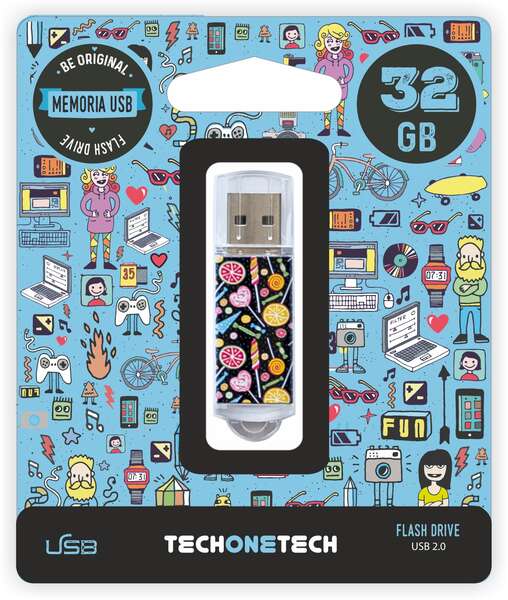 Techonetech Candy Pop Memoria Usb 2.0 32Gb (Pendrive)