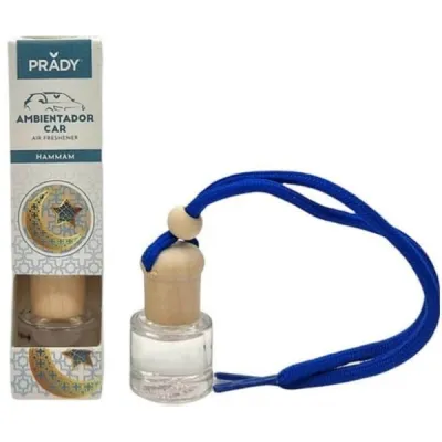 Prady Ambientador Coche Hammam 6 ml con Cuerda para Espejo Retrovisor