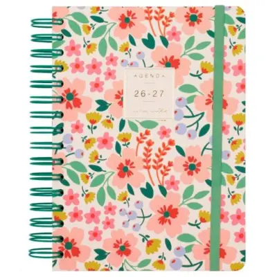 FINOCAM AGENDA MONIQUILLA ESPIRAL E10-155X212MM 1DP VERDE CURSO 2026-2027