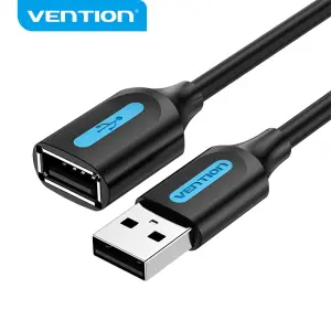 Vention Cable Alargador USB 2.0 Macho a Hembra - 5m - Negro