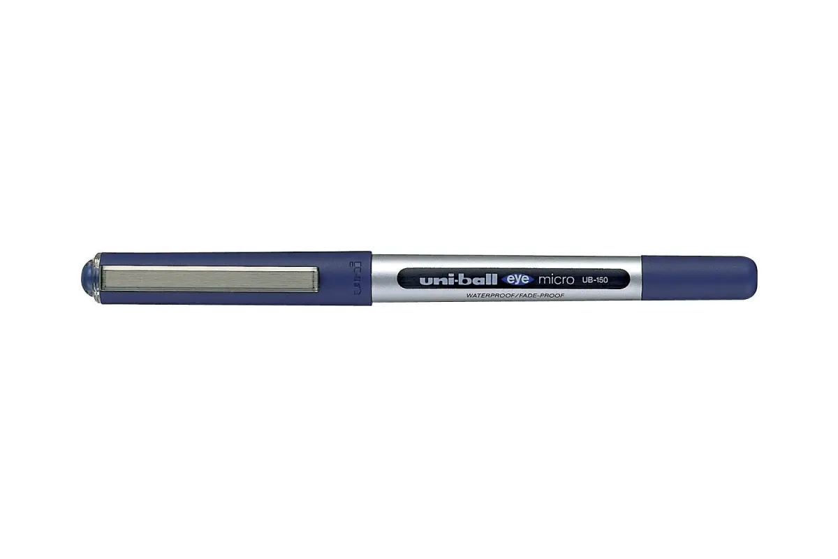 Uni-ball Eye Micro UB-150 Bolígrafo Tinta Líquida 0.5mm Azul Resistente al Agua y Luz