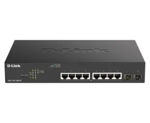 SWITCH SEMIGESTIONABLE D-LINK DGS-1100-10MPV2/E 8P GIGA POE (130W) + 2P GIGA COMBO RACK