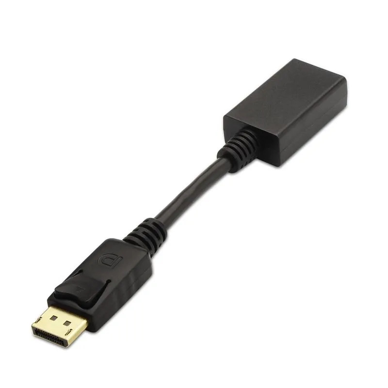 Nanocable Conversor DisplayPort a HDMI 15 cm Color Negro