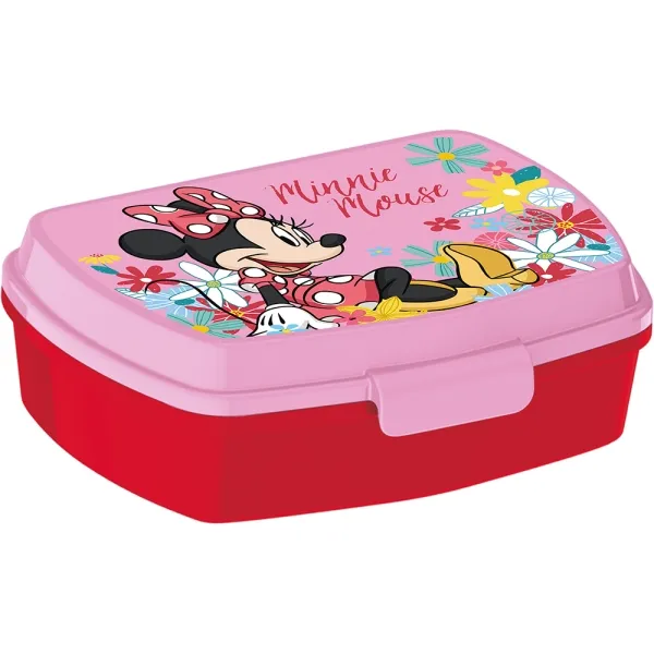 Safta Sandwichera Minnie Mouse Naive Rectangular Rosa - PVC Sin BPA