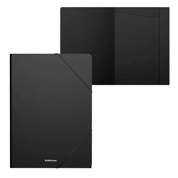 Erichkrause Matt Classic Carpeta Solapas A4 - Fabricada en Polipropileno - Color Negro
