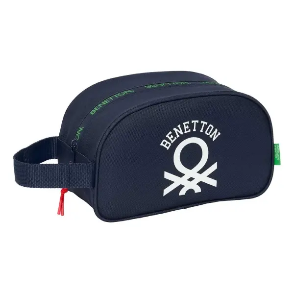 Safta Neceser Benetton Together 5L con Cremallera y Asa Lateral - Azul Marino