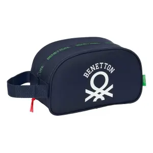 Safta Neceser Benetton Together 5L con Cremallera y Asa Lateral - Azul Marino