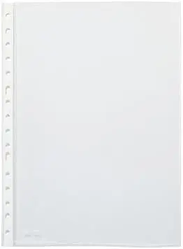 Pardo Pack de 100 Fundas Multitaladro Folio Transparentes 60 Micras Naranja