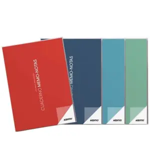 Additio Cuaderno Memo-Notas A4 PVC 128 Páginas Surtidos para Profesorado