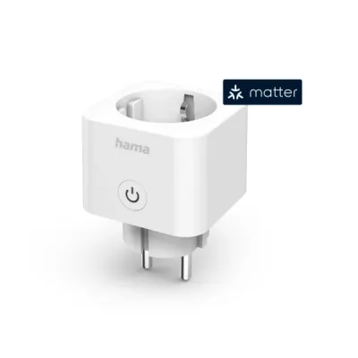 Hama Enchufe WLAN Inteligente WiFi con Temporizador y Control por App - Blanco