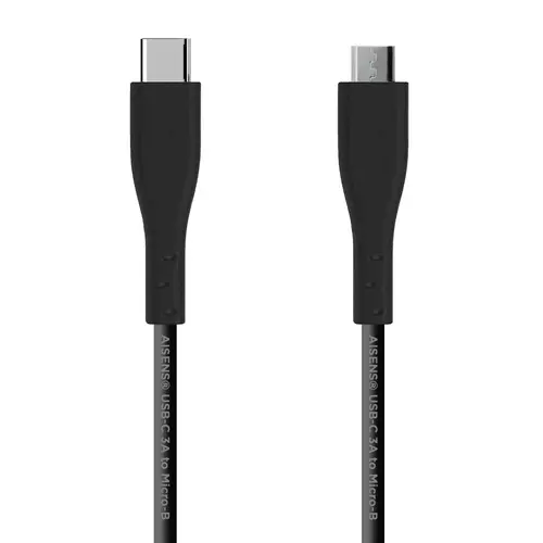 Aisens Cable Usb 2.0 3A Tipo Usb-C/M - B/M Negro 2,0M