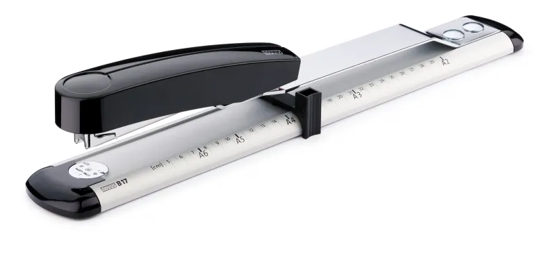 Novus Grapadora Harmony B17 Brazo Largo Gris Claro/Negro Intenso