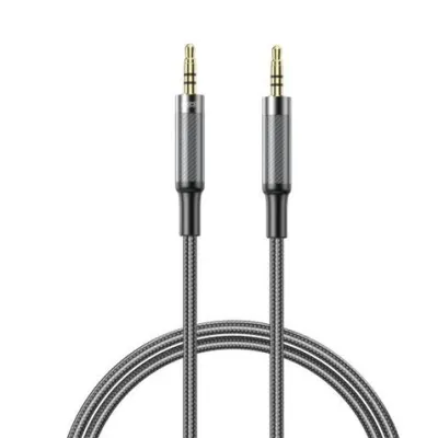 Xo Nbr279C Cable Audio Jack 3.5Mm Macho A Jack 3.5Mm Macho - 1M - Trenzado - Color Negro