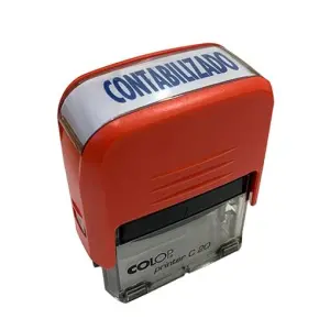 Colop Sello Printer C20 Formula Contabilizado Almohadilla E/20 14x38mm Azul