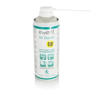 Ewent Spray de Aire Comprimido Invertible 220ml Aplicador Zonas Difíciles Transparente