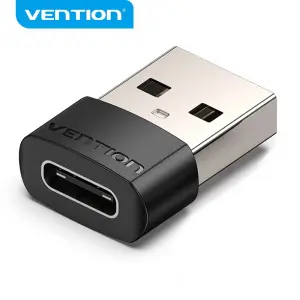 Vention Adaptador USB 2.0 USB-C Macho a USB Hembra Negro