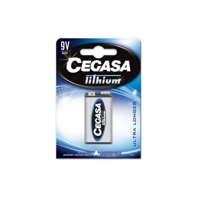 Cegasa Pack de 1 Pila de Litio 6LR61 9V
