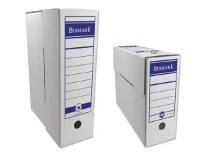 Bismark Caja de Archivo Definitivo Folio Prolongado 12x39x27cm Cartón Corrugado