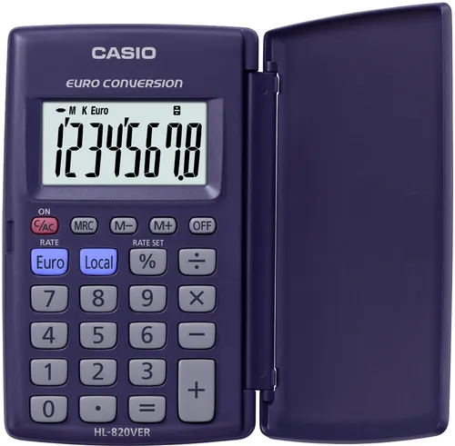 Casio Calculadora De Oficina Hl-820Ver 8 Dígitos Violeta Oscuro