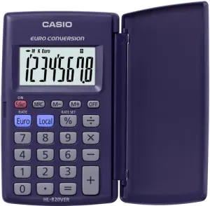 Casio Calculadora De Oficina HL-820VER 8 Dígitos Violeta Oscuro