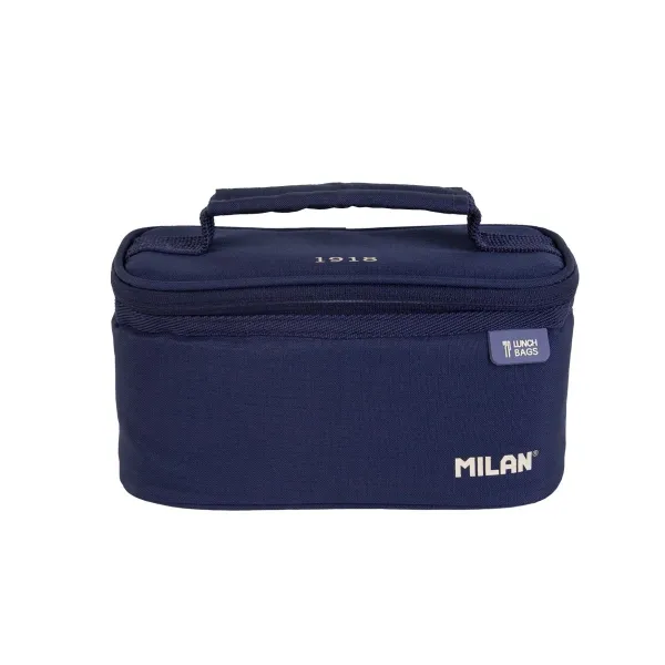 Milan Bolsa Isotérmica Porta Alimentos 1,5L con Recipiente - Color Azul