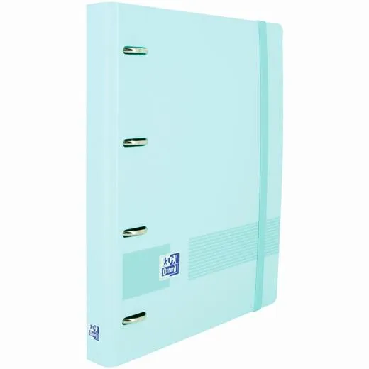 Oxford A4+ Polyfoam Europeanbinder 45mm Lomo 4 Anillas 35mm Recambio 5x5 Azul Pastel