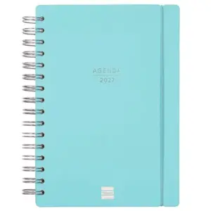 FINOCAM AGENDA HAIKU ESPIRAL 16M E10-155X212MM SVH TAPAS CARTÓN SUAVE AZUL 2026-2027
