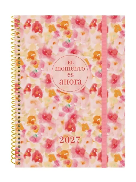 Finocam Agenda Anual 2027 Semana Vista Horizontal E10 155x212mm Espiral Tapa Polipropileno