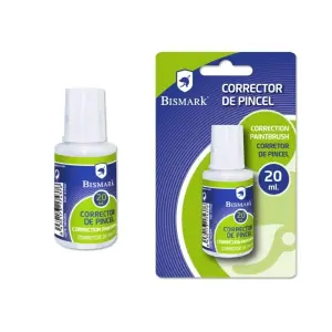 Bismark Líquido Corrector 20ml con Secado Rápido y Aplicador de Pincel