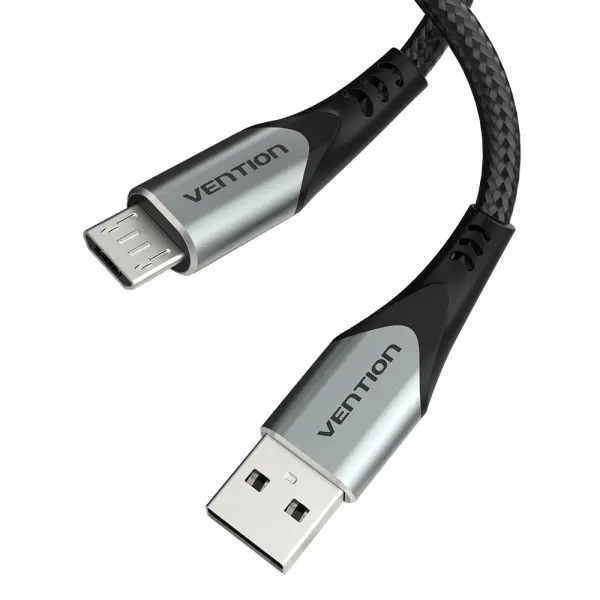Vention Cable Usb 2.0 Macho A Microusb Macho 60W 480Mbps - 0.25M - Color Gris