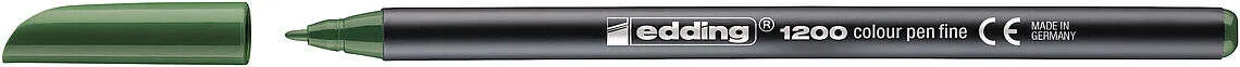 Edding Rotulador 1200 Punta Fina Verde Oliva