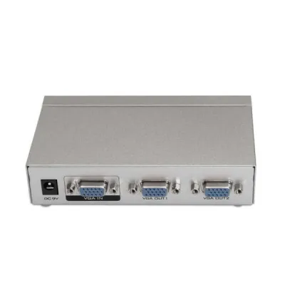 Aisens Duplicador SVGA para 2 Monitores con Alimentación - Color Plata