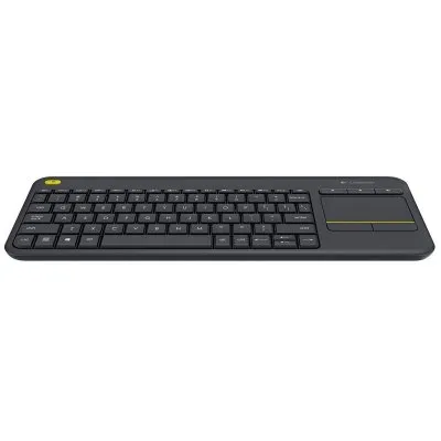 Logitech K400 Plus Teclado Inalámbrico con Touchpad para PC y TV - Negro