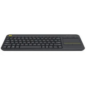 Logitech K400 Plus Teclado Inalámbrico con Touchpad para PC y TV - Negro