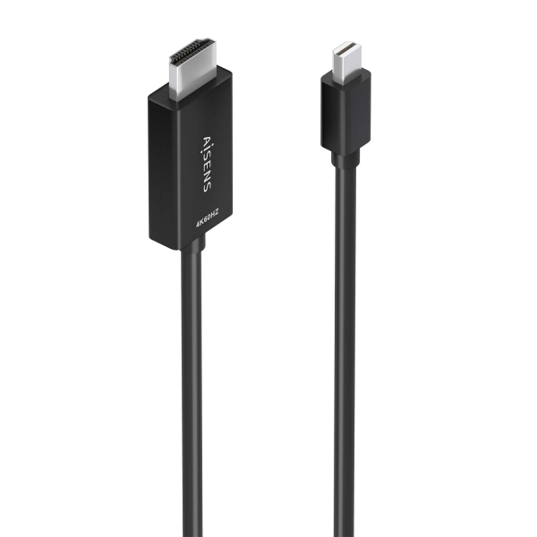 Aisens Cable Conversor Mini Dp A Hdmi 4K@60Hz - Mini Dp/M-Hdmi/M - 2.0M - Color Negro