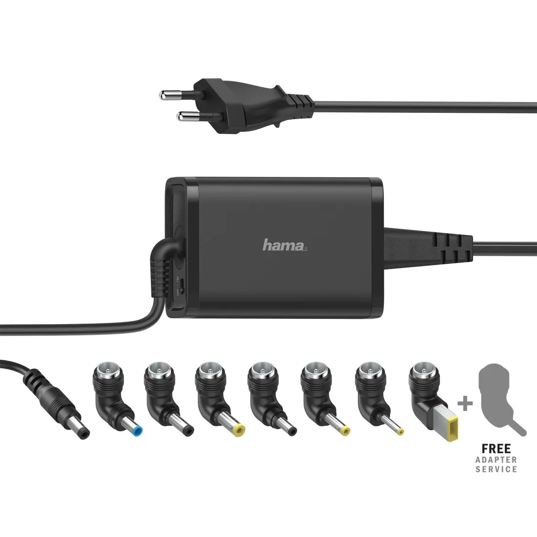 Hama Fuente de Alimentación Universal para Portátil 45W 15-19V Cable 1.2m Negro