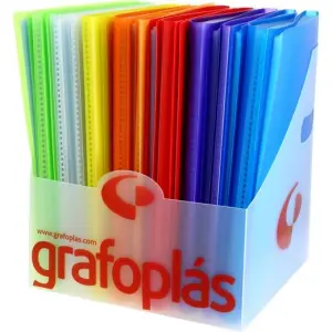 Grafoplás Carpeta Con Fundas Poliplás Soldadas Folio PP Semirrígido Translúcido 20 Ud