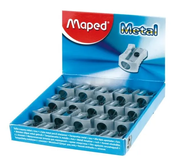 Maped Sacapuntas Metálico Con Cuchilla De Acero Afilada 1 Orificio