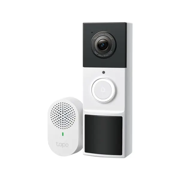 Tp-Link Tapo Td21 Videoportero - Resolucion 2K 3Mpx - Bateria 6400Mah - Angulo De Vision 160º - Ip65 - Recargable - Wifi - Vision Nocturna - Microfono Incorporado - Color Blanco Y Negro