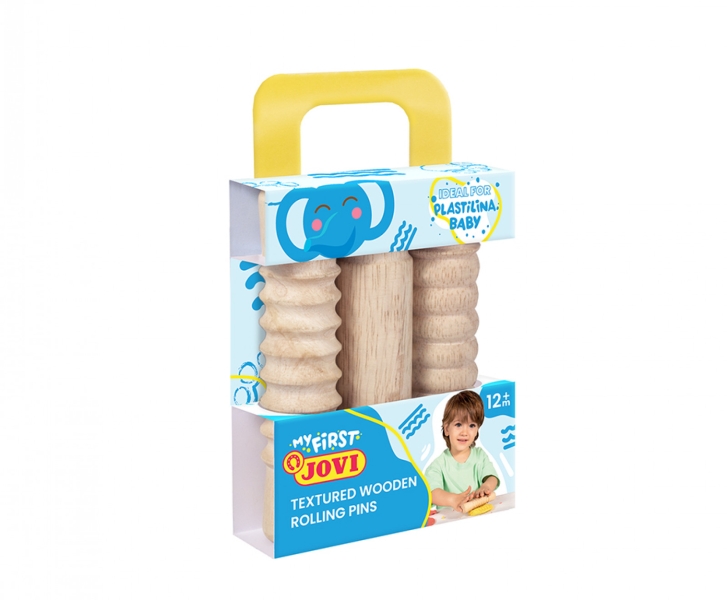Jovi My First Plastilina Kit De Modelaje Con 3 Rodillos De Madera