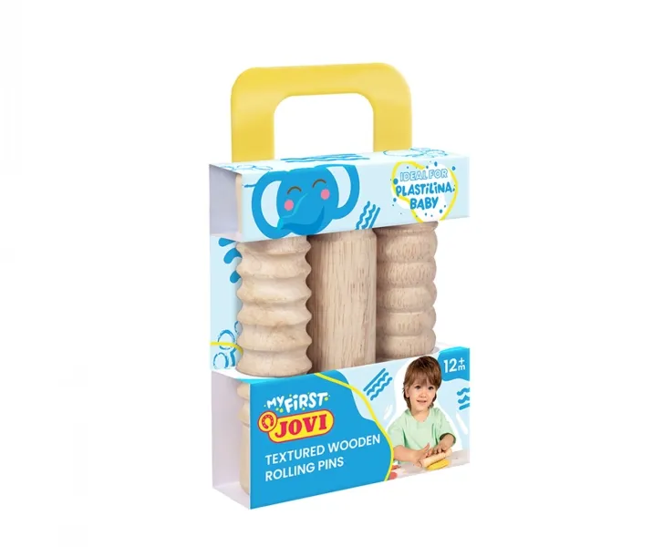 Jovi Maletín De Modelaje My First Plastilina Baby Con 3 Rodillos De Madera +12M