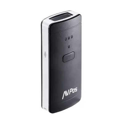 AVPos BP200 Lector de Códigos Portátil 1600mAh USB Bluetooth 1D 2D QR Negro