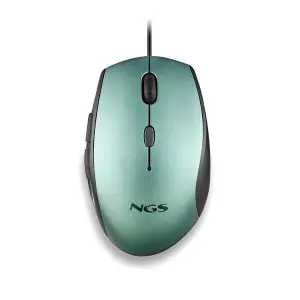 NGS Mouse Ergo Moth Ice con Cable y Botones Silenciosos