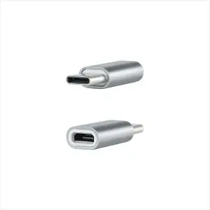 Nanocable Adaptador USB-C Macho a Micro USB Hembra 15 cm