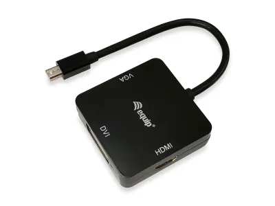 EQUIP Adaptador Mini DisplayPort/Thunderbolt a HDMI, DVI y VGA