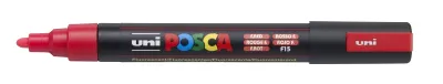 Posca Marcador PC-5M No Permanente Punta Forma De Bala 1,8 - 2,5 Mm Fluor Rojo