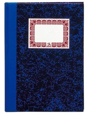 Dohe Cuaderno Cartoné 80H Cuarto Natural Rayado Horizontal 70gr Azul