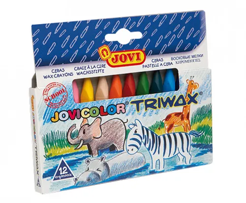 Jovi Ceras Jovicolor Triwax 82Mm Colores Surtidos Estuche 12 Ud