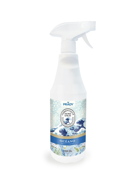 Prady Ambientador Home Spray Oceano - Frasco De 700 Ml - Spray Pulverizador